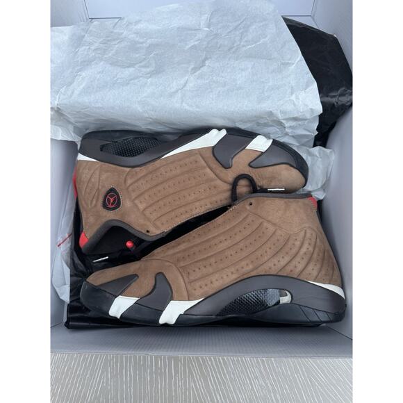 Air Jordan 14 Retro SE Size 9 DO9406 200 Archaeo Brown/Multi-color main image 5